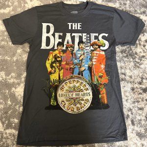 Beatles Adult Unisex Short Sleeve T-Shirt Dark Gray (New with Tags) Small